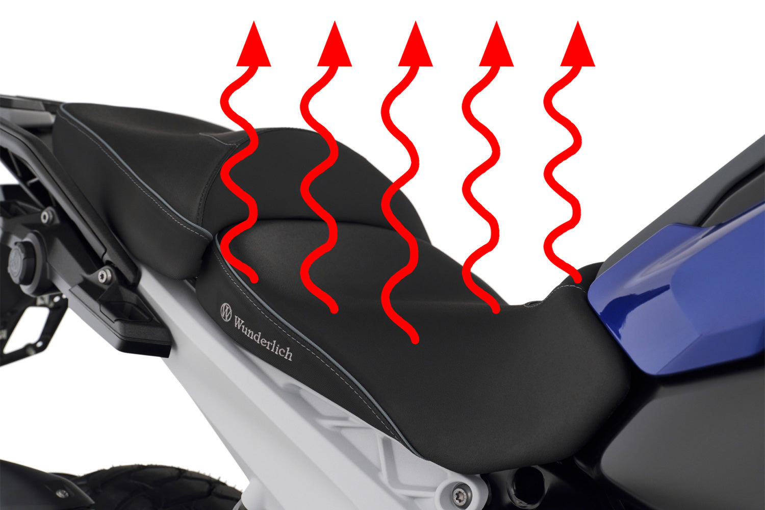 Wunderlich R1300GS AKTİVKOMFORT Alçak Isıtmalı Konfor Sele Siyah