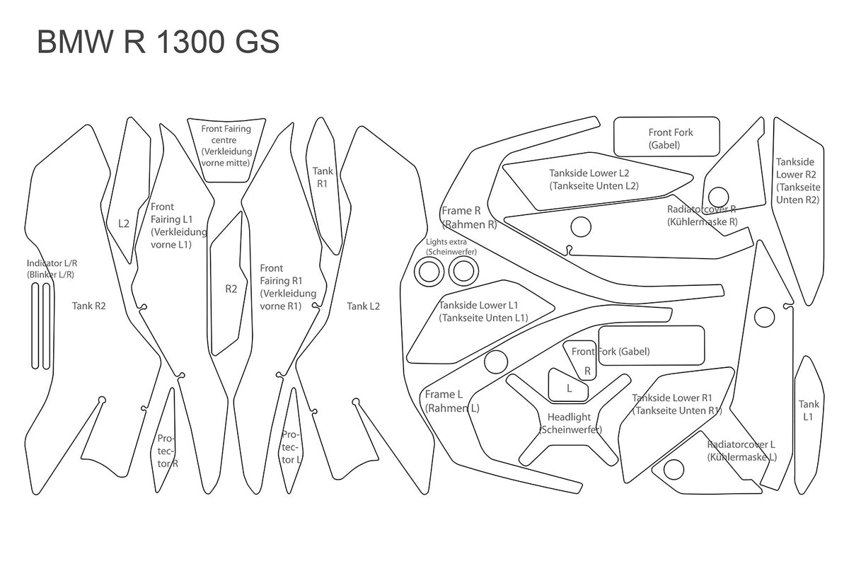 Wunderlich PremiumShield R1300GS Komple Boya Koruma Seti