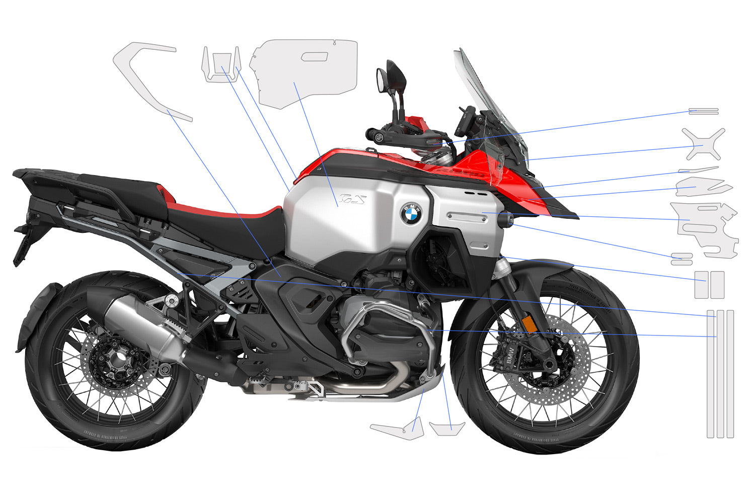 PremiumShield R1300GS Adventure Option 719 Komple Koruma Seti
