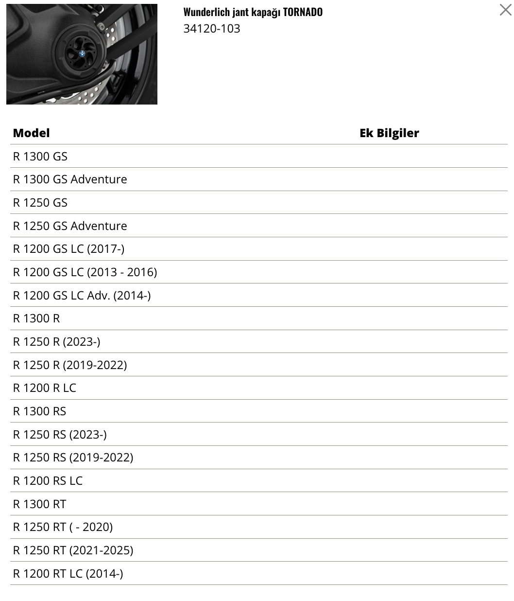Wunderlich BMW Tornado Hub - Siyah