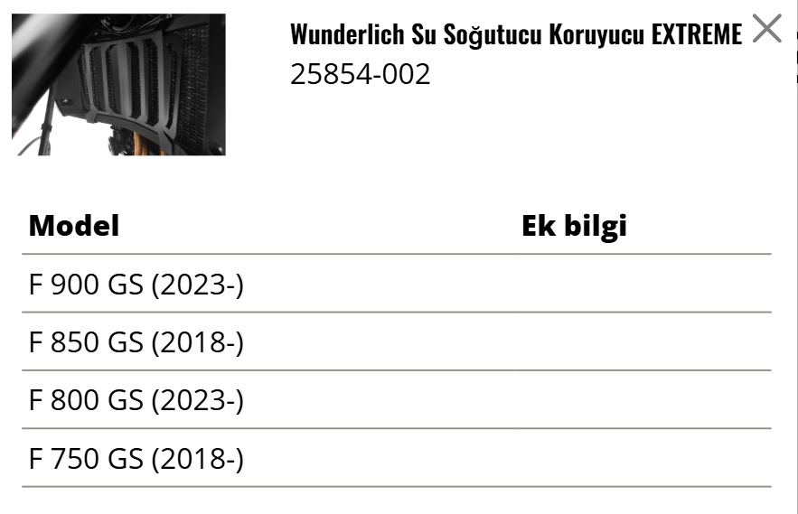 Wunderlich BMW F Serisi Extreme Radyatör Koruma