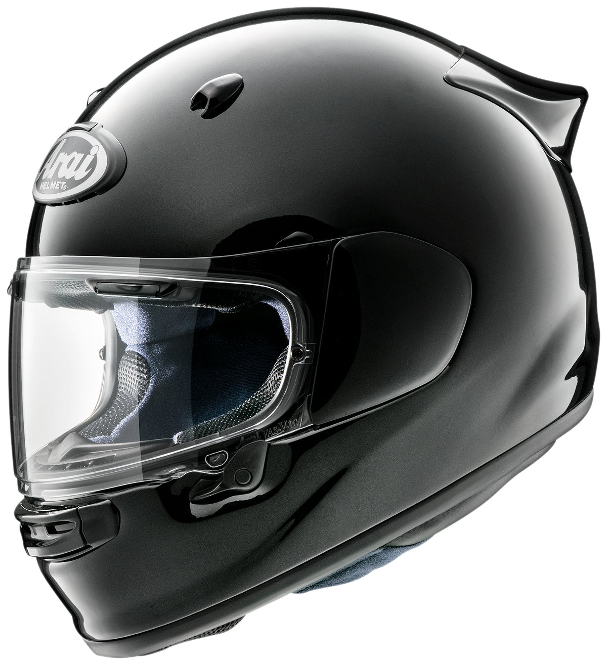 Arai Quantic Diamond Black — ön çapraz görünüm