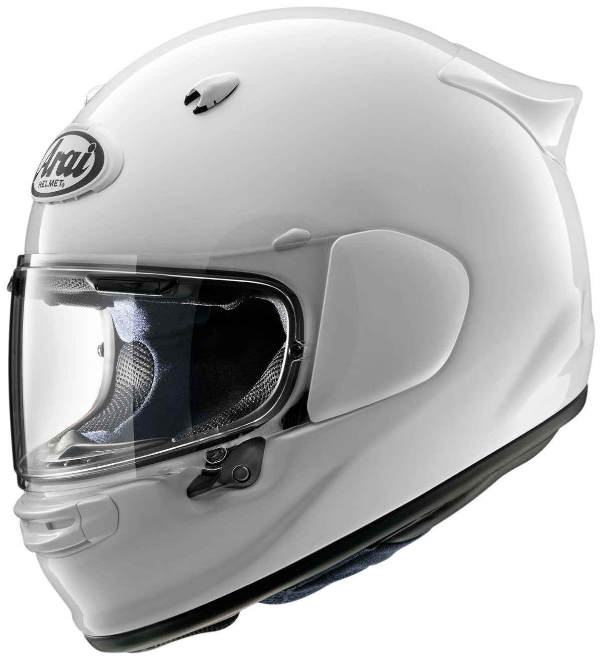Arai Quantic Diamond White — ön çapraz görünüm