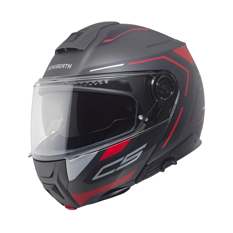 Schuberth C5 Çene Açılır Motosiklet Kaskı Omega Antrasit