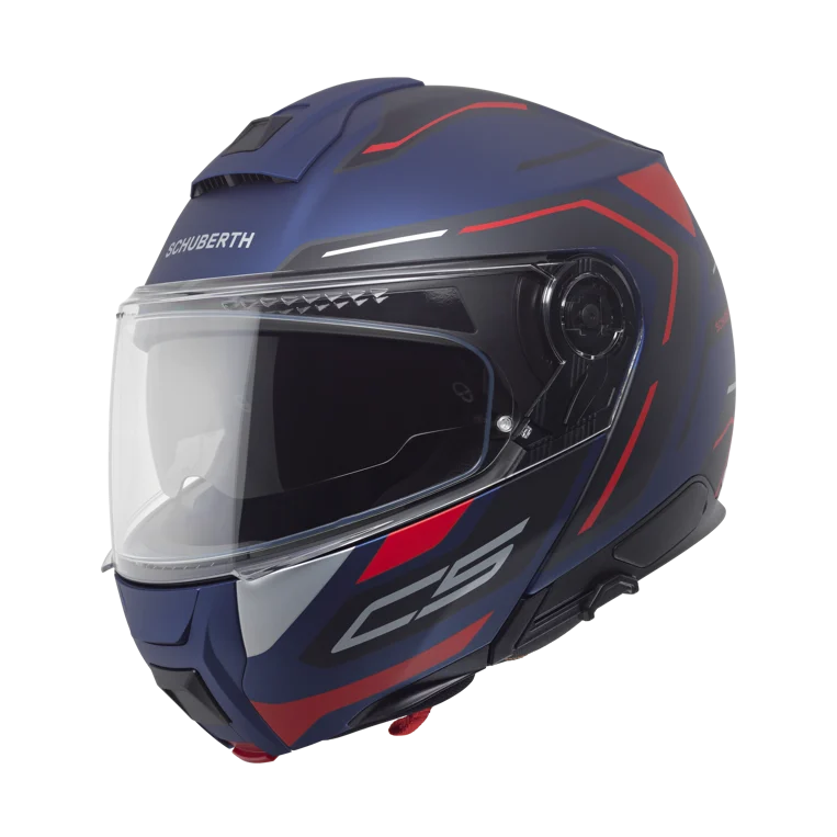 Schuberth C5 Çene Açılır Motosiklet Kaskı Omega Blue
