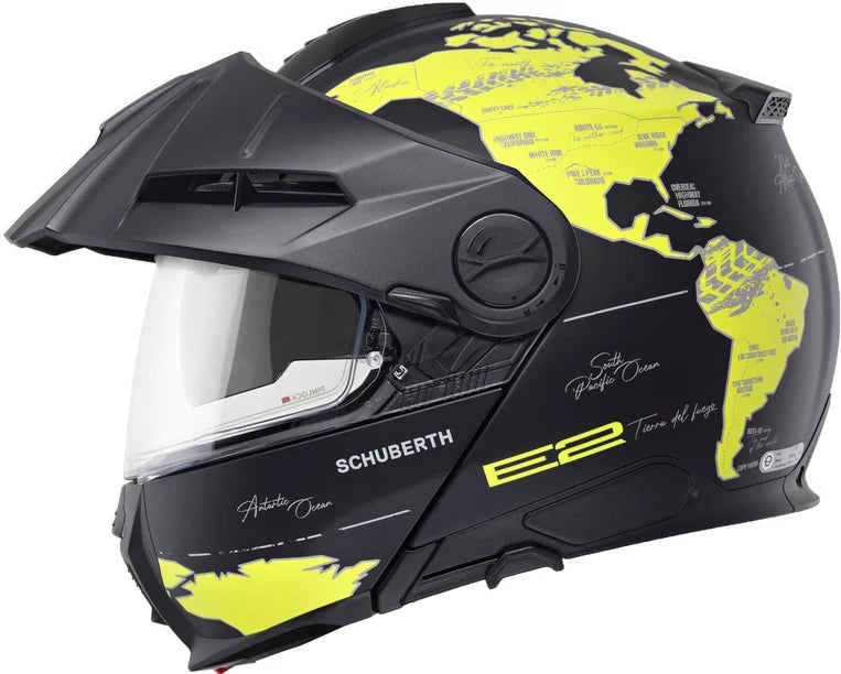Schuberth E2 Çene Açılır Motosiklet Kaskı Atlas Yellow