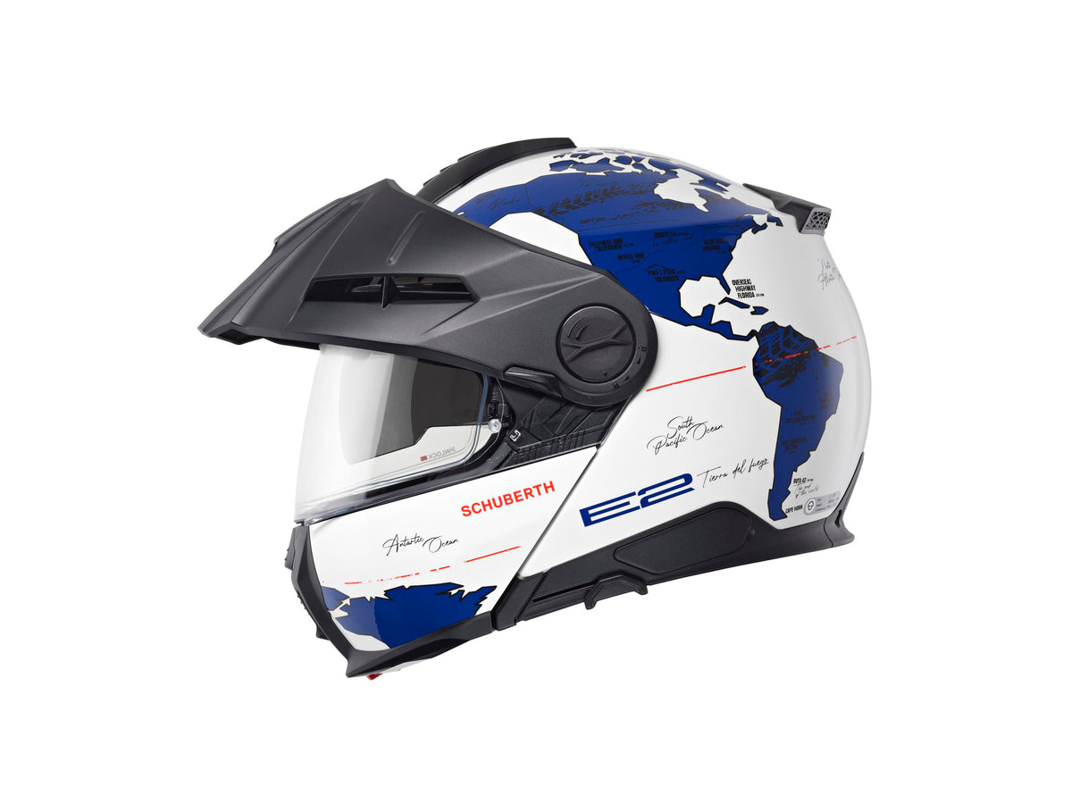 Schuberth E2 Çene Açılır Motosiklet Kaskı Atlas Blue