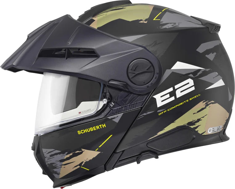 Schuberth E2 Çene Açılır Motosiklet Kaskı Trail Green