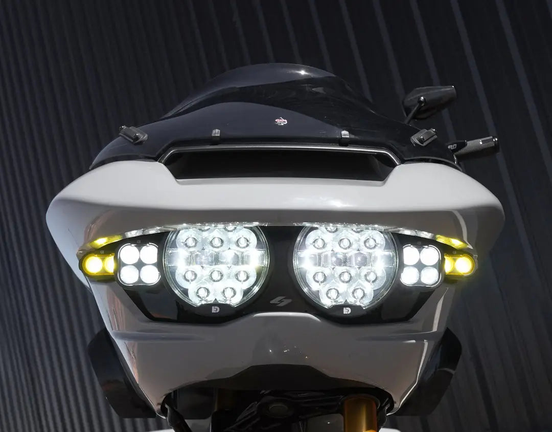 Denali Aydınlatmalı Tam Gövde Far Kiti - by Kraus (Harley-Davidson Road Glide 24-26 uyumlu)