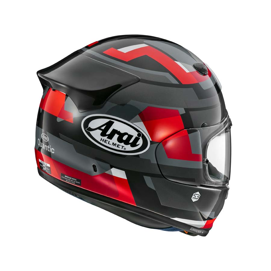 ARAI Quantic Abstract Red Kapalı Kask