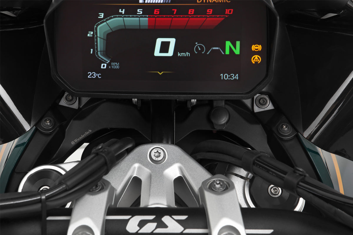 Wunderlich BMW R1300GS / Adventure DIN Prizli Kokpit Paneli - Siyah