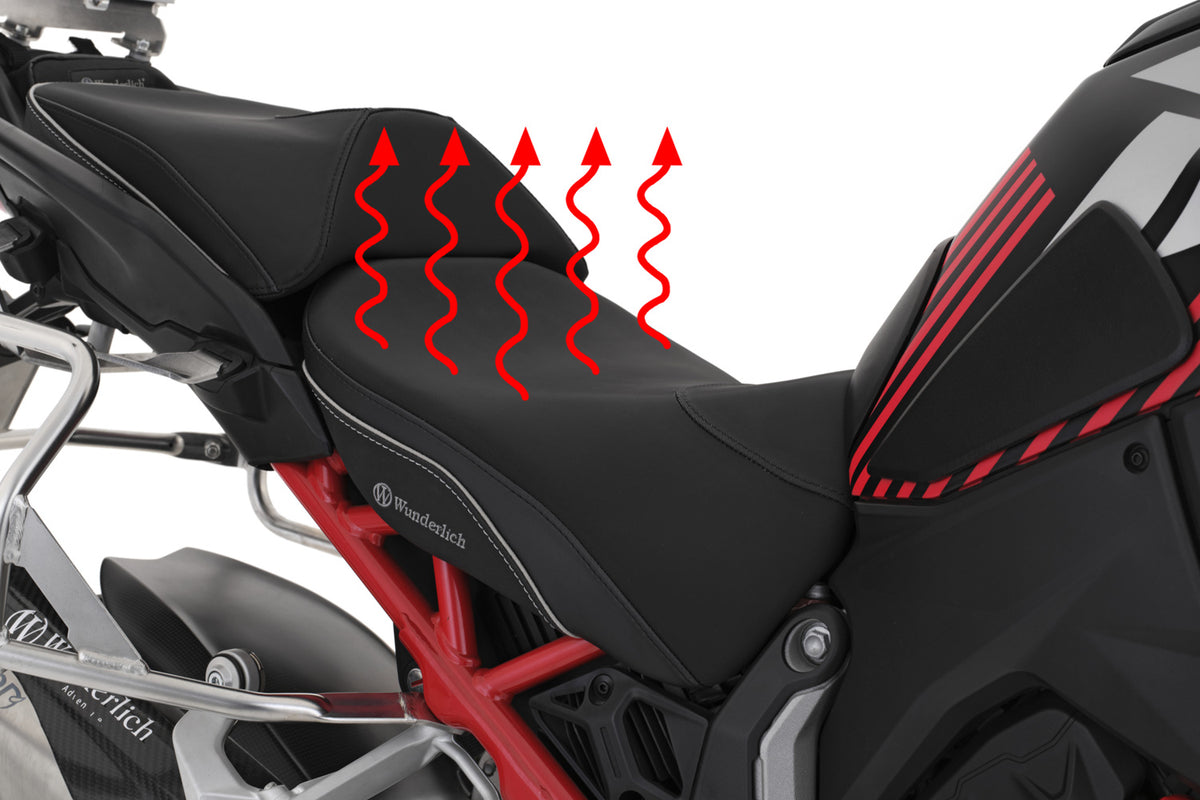 Wunderlich Ducati Multistrada V4 Alçak AKTIVKOMFORT Isıtmalı Sürücü Selesi - Siyah