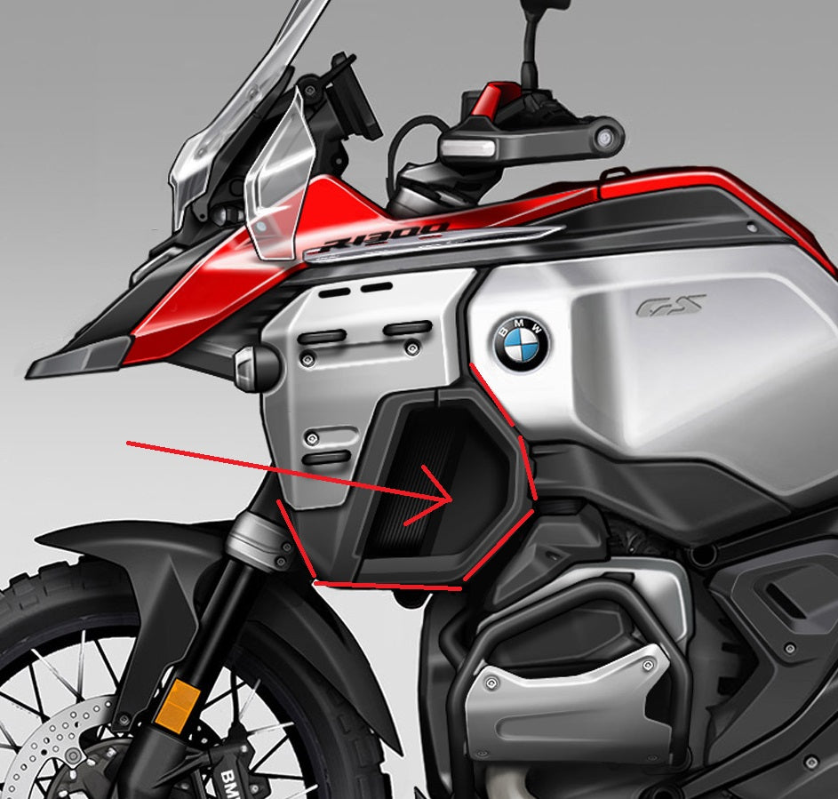 MH Carbon R1300GS Adventure Panel Seti - Çift