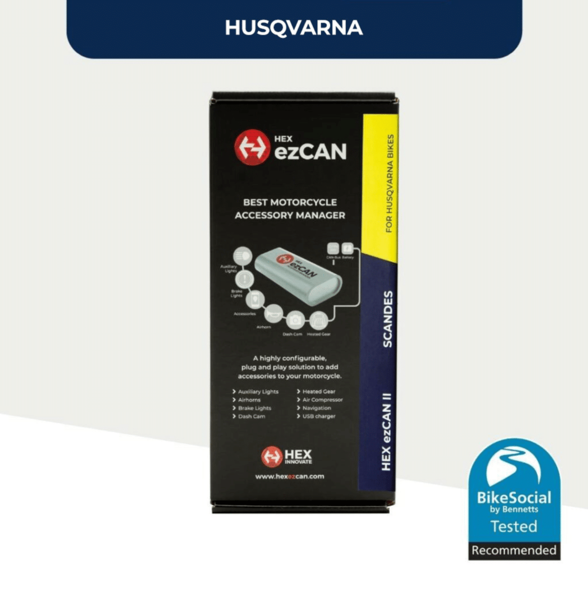 HEX ezCAN Scandes – Husqvarna Motosikletler İçin (Husqvarna Norden 901 2021+ / Explorer 2023+)