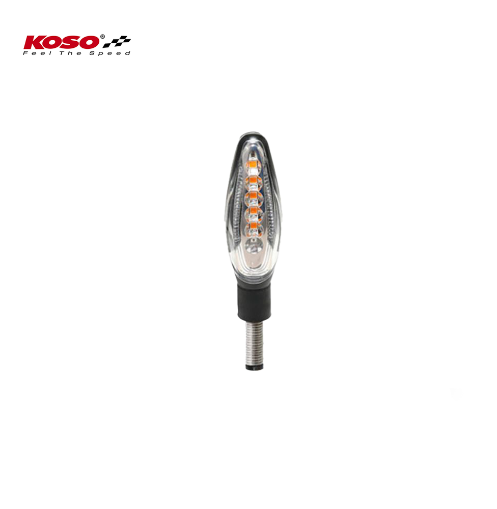 KOSO Sonic mat siyah arka lamba ve fren ışıklı LED sinyal