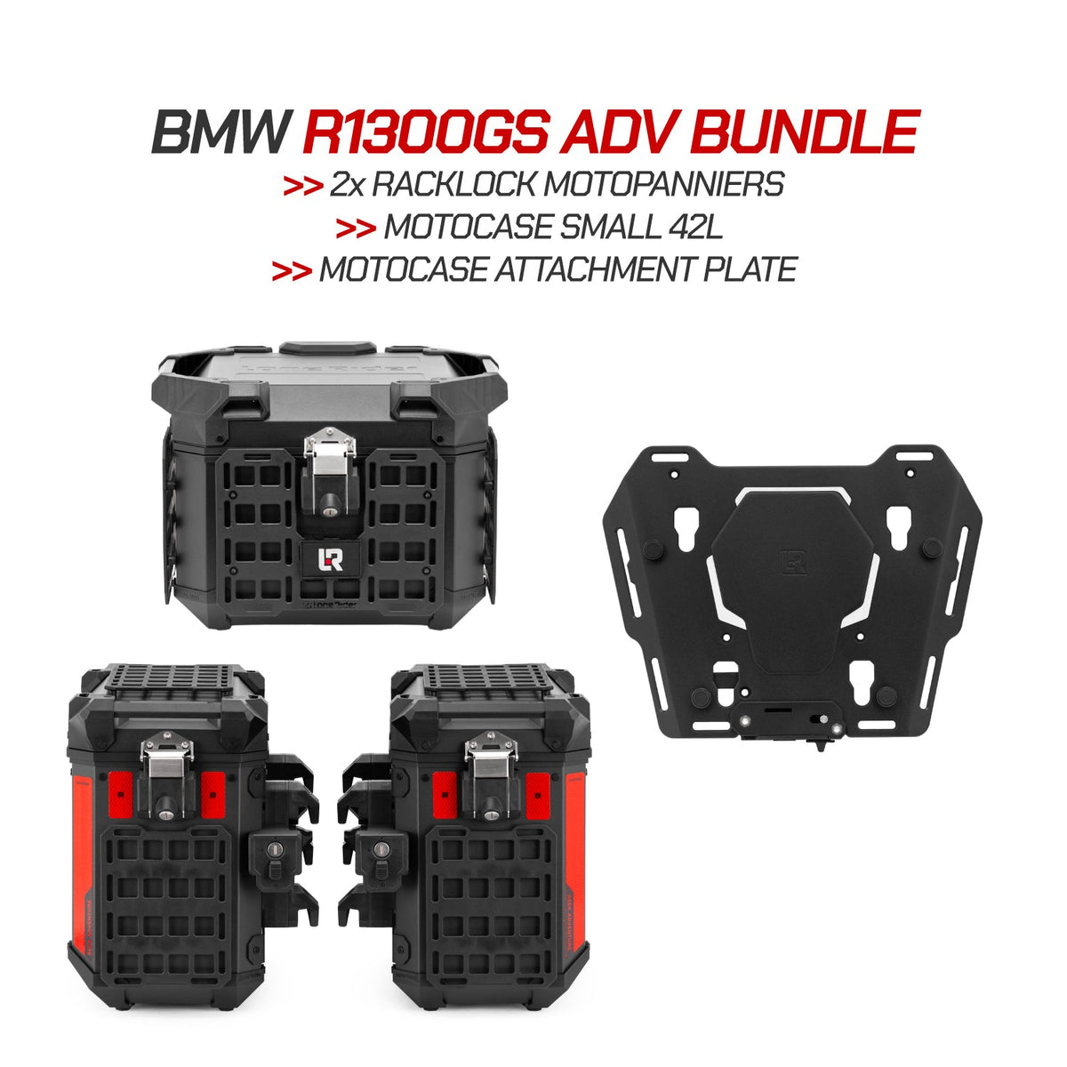 Lone Rider BMW R1300GS Adventure için Racklock MotoPanniers Yan Çanta Seti — Ürün görseli 25