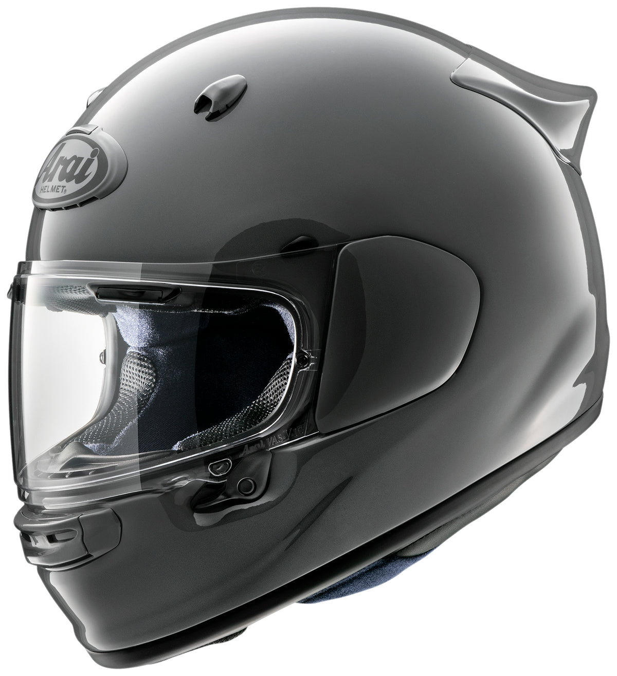 Arai Quantic Modern Grey — ön çapraz görünüm