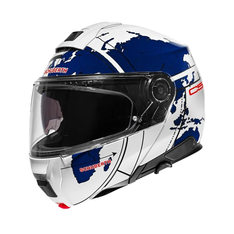 Schuberth C5 Çene Açılır Motosiklet Kaskı Globe Blue