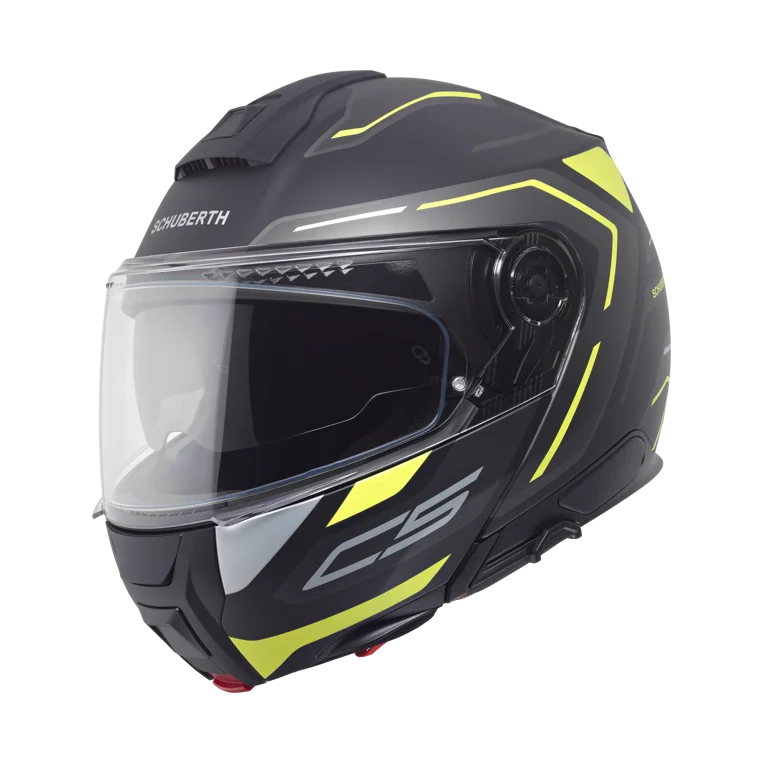 Schuberth C5 Çene Açılır Motosiklet Kaskı Omega Yellow