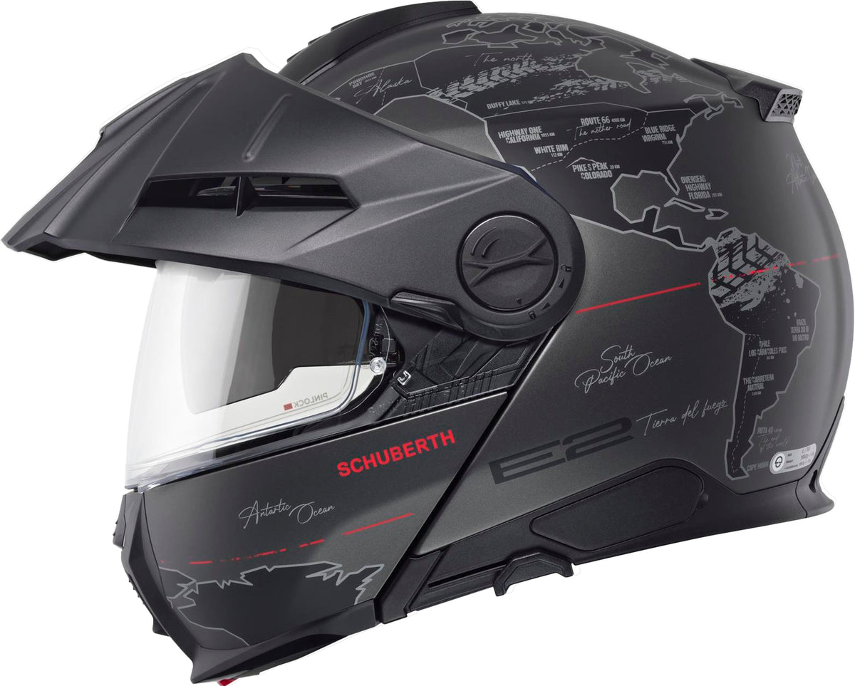 Schuberth E2 Çene Açılır Motosiklet Kaskı Atlas Anthracite