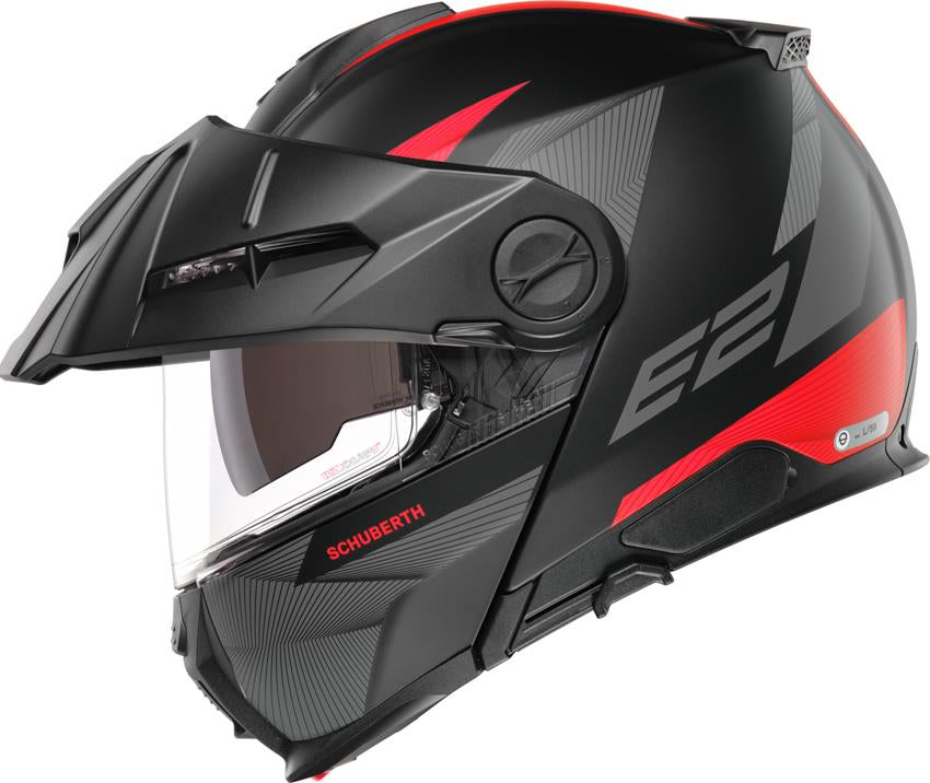 Schuberth E2 Çene Açılır Motosiklet Kaskı Defender Red
