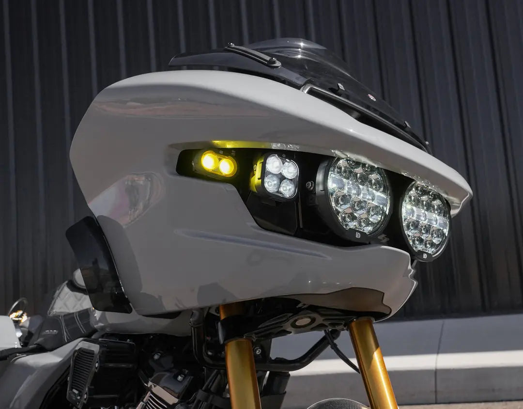 Denali Aydınlatmalı Tam Gövde Far Kiti - by Kraus (Harley-Davidson Road Glide 24-26 uyumlu)
