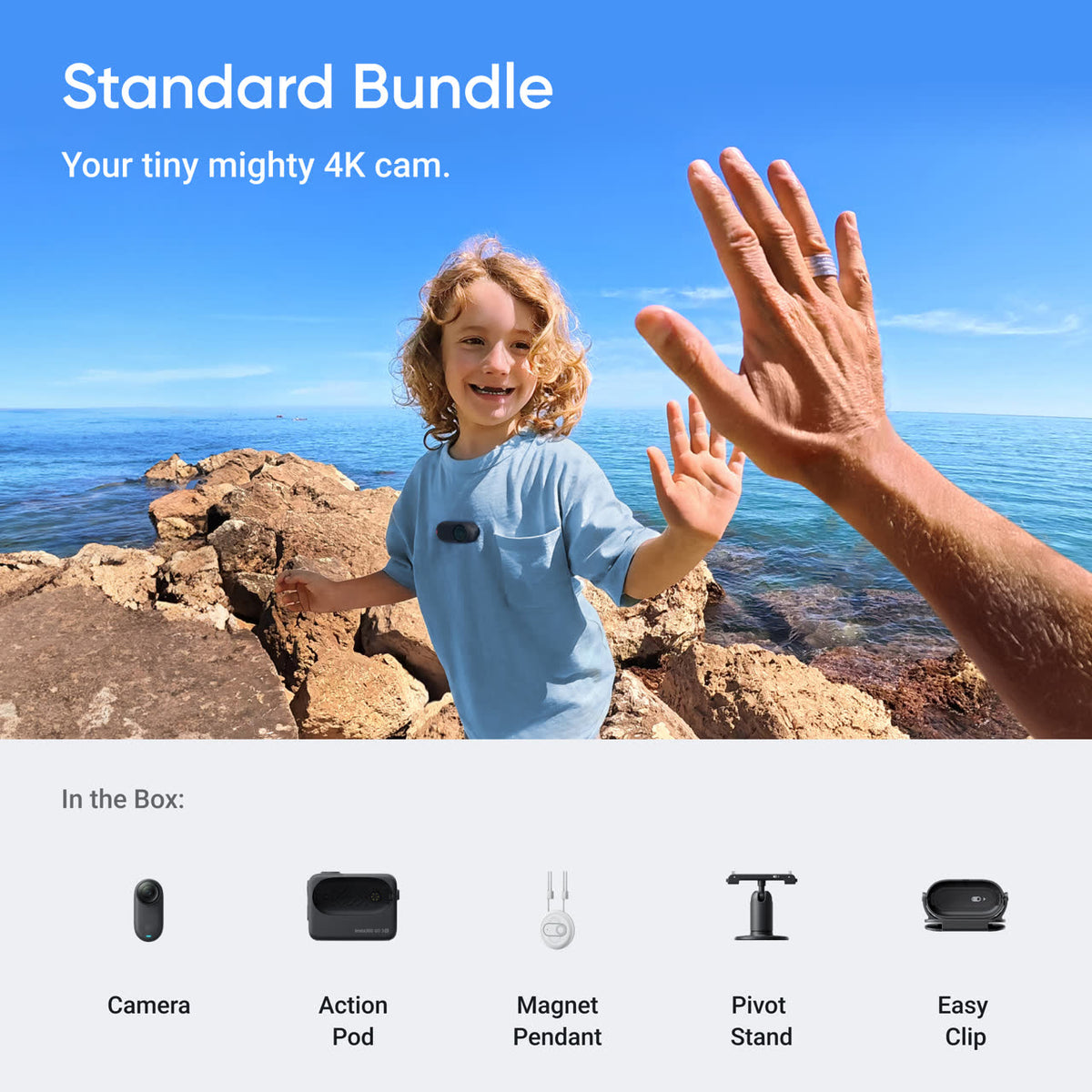 Insta360 GO 3S | Cosmic Black | 128GB | Standard Bundle
