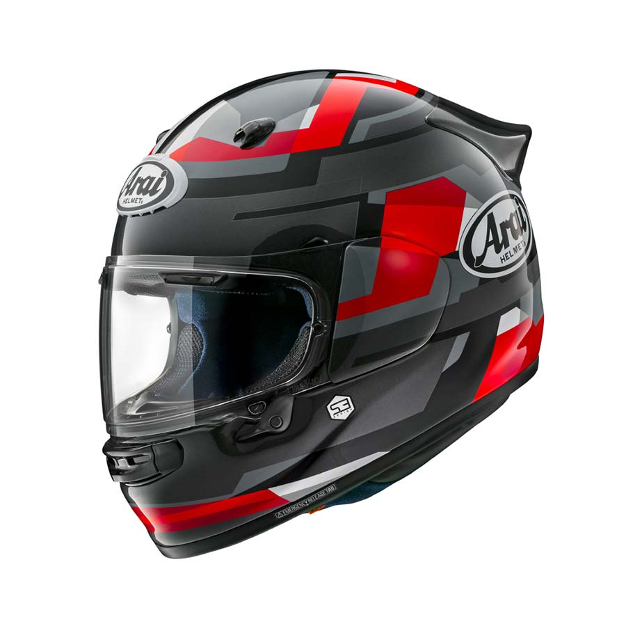 ARAI Quantic Abstract Red Kapalı Kask