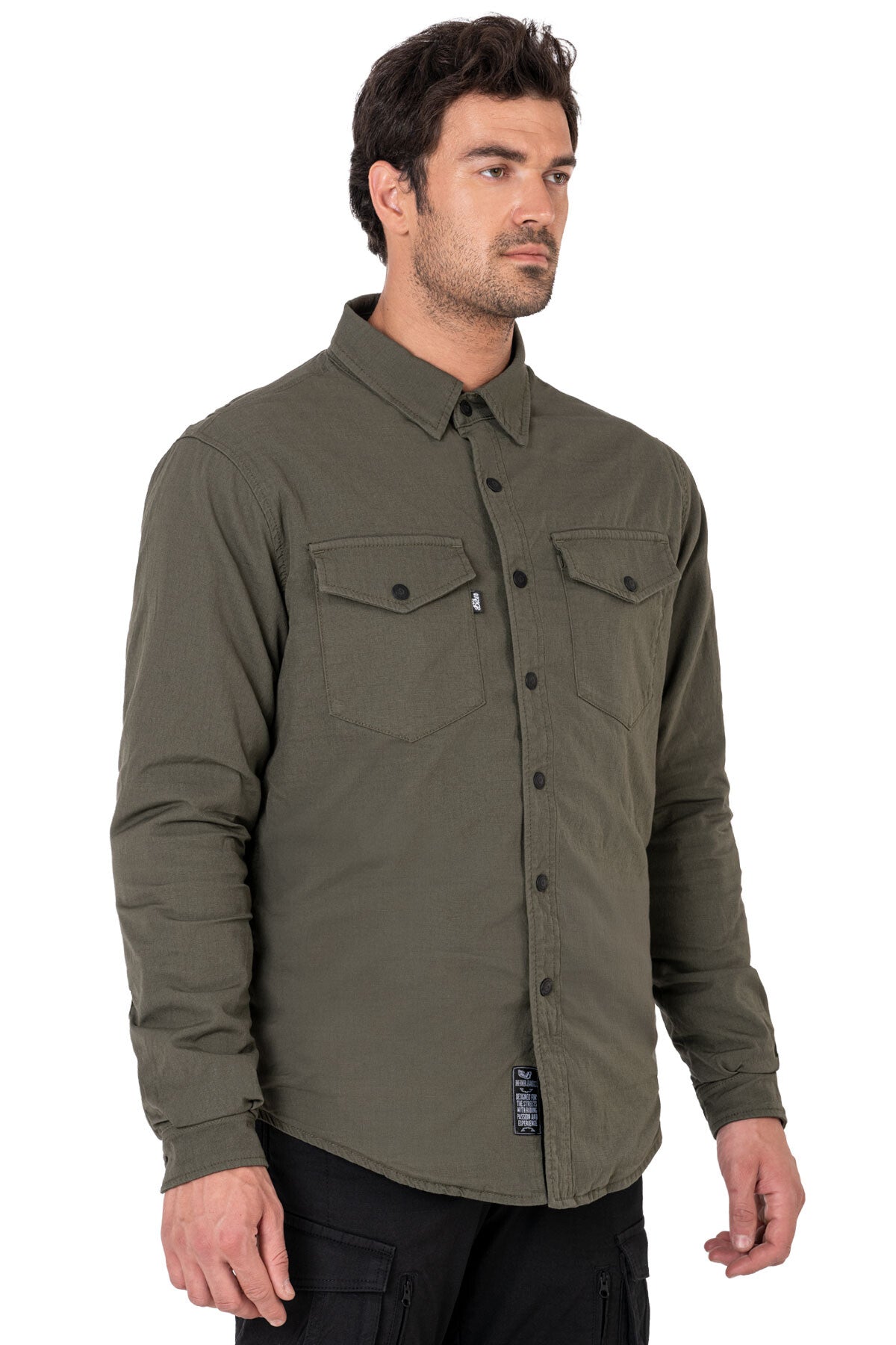 BIKERJEANS Eagle Khaki Gömlek - Haki
