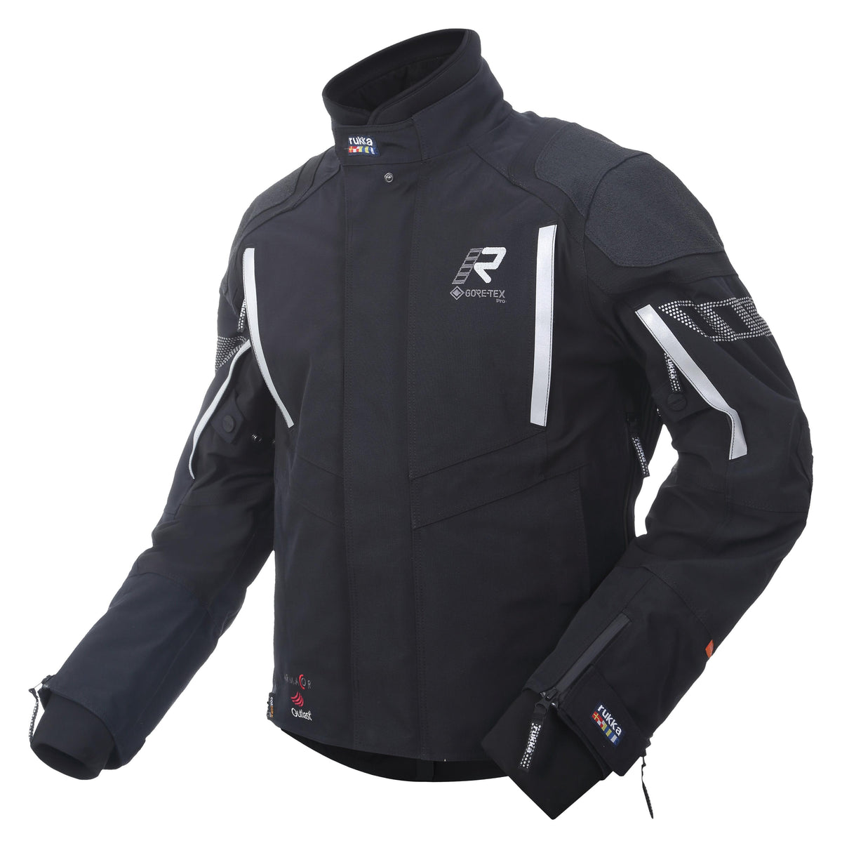 Rukka Shield-R Gore-Tex Pro Erkek Kışlık Motosiklet Montu Siyah/Beyaz-990