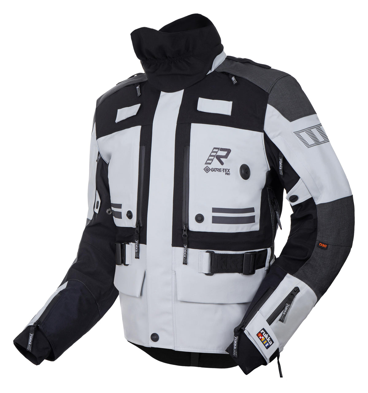 Rukka TitanTrail-R Gore-Tex Erkek Kışlık Motosiklet Montu Gri/Beyaz-200
