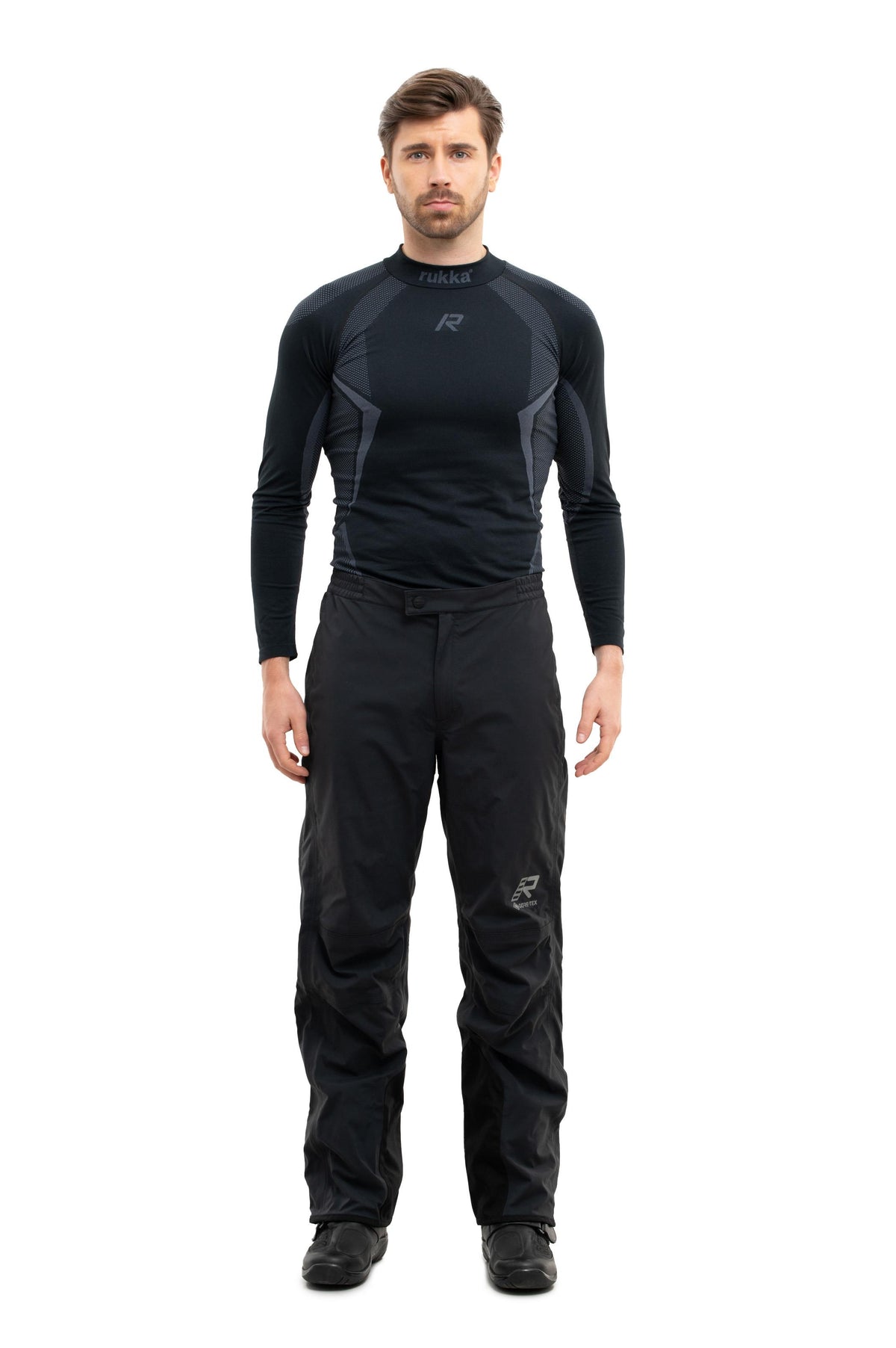 Rukka Transfo-R Gore-Tex Erkek Motosiklet Yağmurluğu Alt C2 Normal Paça Siyah-999