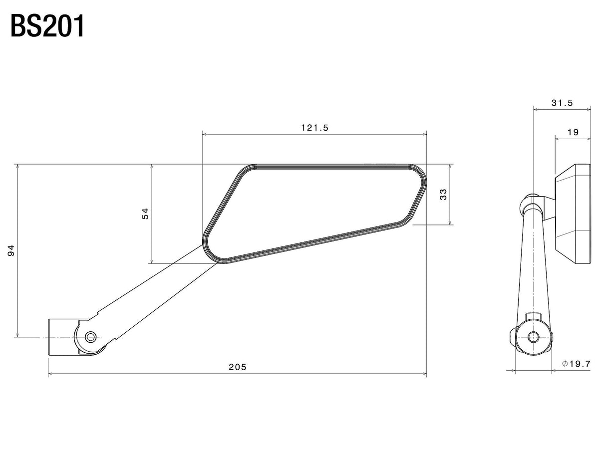 Rizoma Circuit 744 Sol Ayna