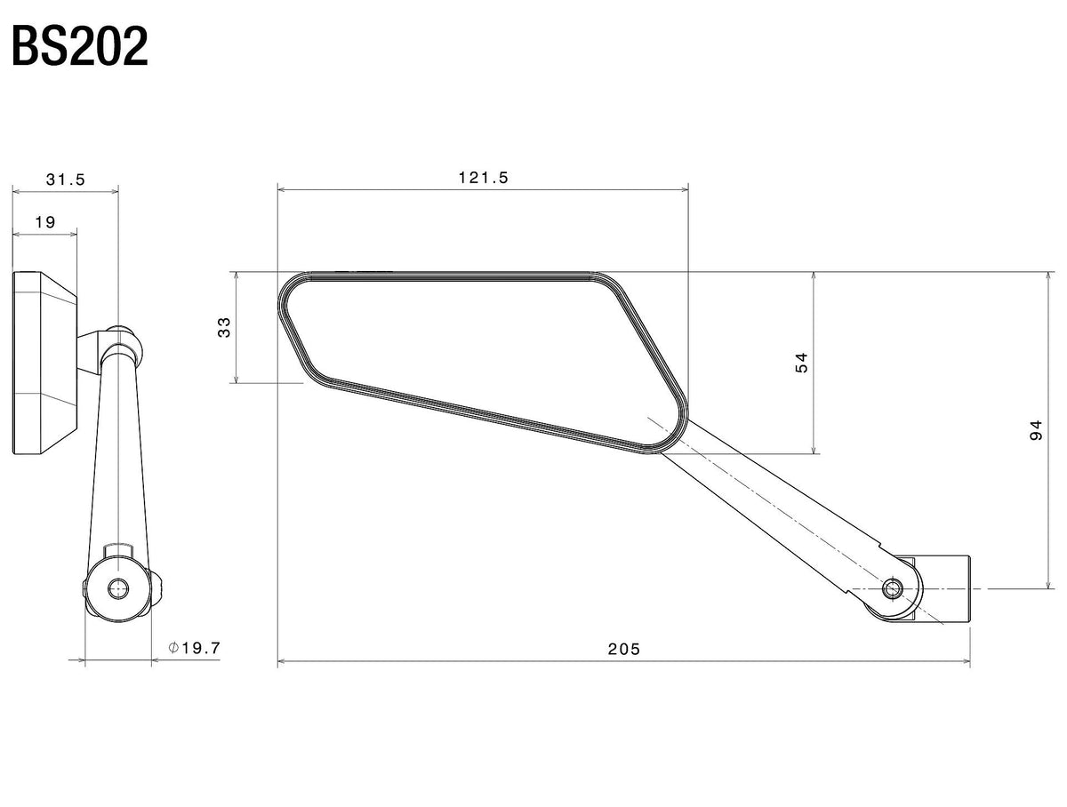 Rizoma Circuit 744 Sağ Ayna
